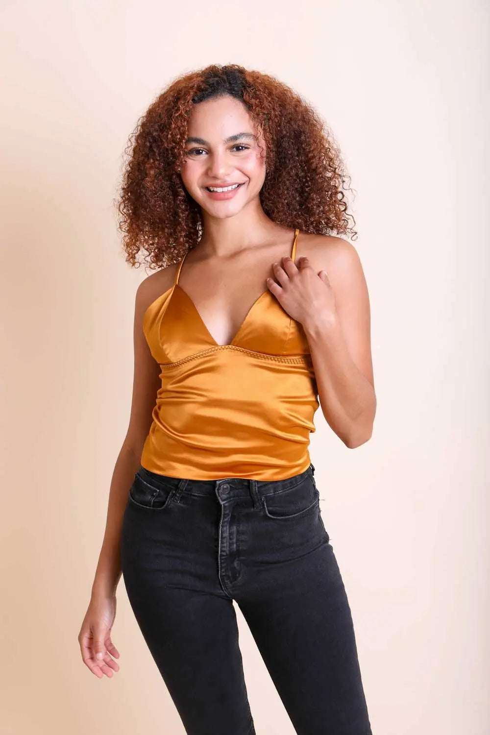 Satin Crop Top - Boho Clothing and Accessories - Flyclothing LLC