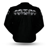Savage Skulls Men's Motorcycle Leather Jacket - First Manufacturing Company - Flyclothing LLC