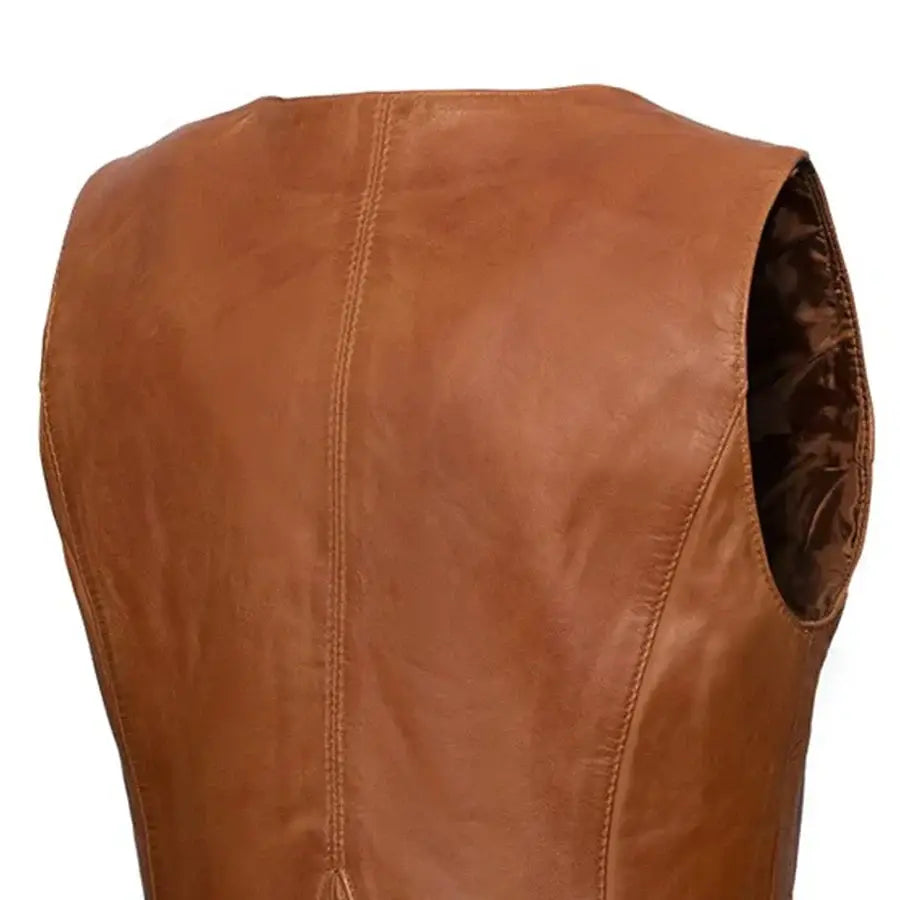 Savannah Women's Western Style Motorcycle Leather Vest - First Manufacturing Company - Flyclothing LLC