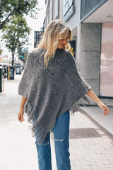 Scallop Lace Knit Poncho - Boho Clothing and Accessories - Flyclothing LLC
