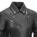 Scarlett Star - Womens Motorcycle Leather Jacket - First Manufacturing Company - Flyclothing LLC