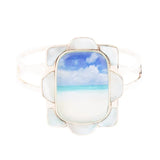 Scenic Beach Blue Larimar and Sterling Silver Cuff Bracelet - Barse Jewelry - Flyclothing LLC