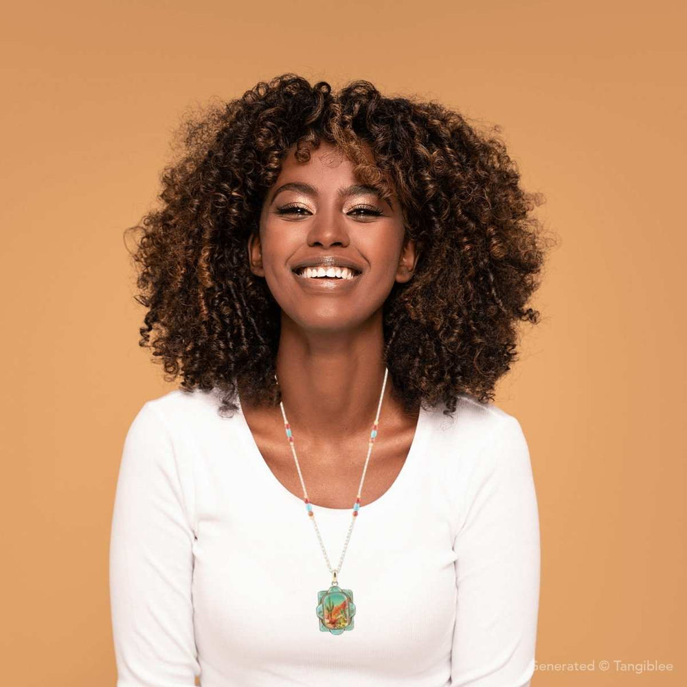 Scenic Sedona Desert Blue Turquoise Golden Pendant Necklace - Barse Jewelry - Flyclothing LLC