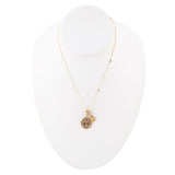 Scorpio - Zodiac Yellow Citrine Golden Charm Necklace