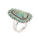Sedona Blue Turquoise and Sterling Silver Statement Ring - Barse Jewelry