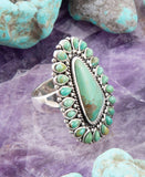 Sedona Blue Turquoise and Sterling Silver Statement Ring