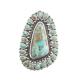 Sedona Blue Turquoise and Sterling Silver Statement Ring - Barse Jewelry