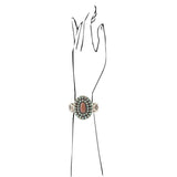 Sedona Blue Turquoise Goldtone Statement Cuff Bracelet - Barse Jewelry - Flyclothing LLC