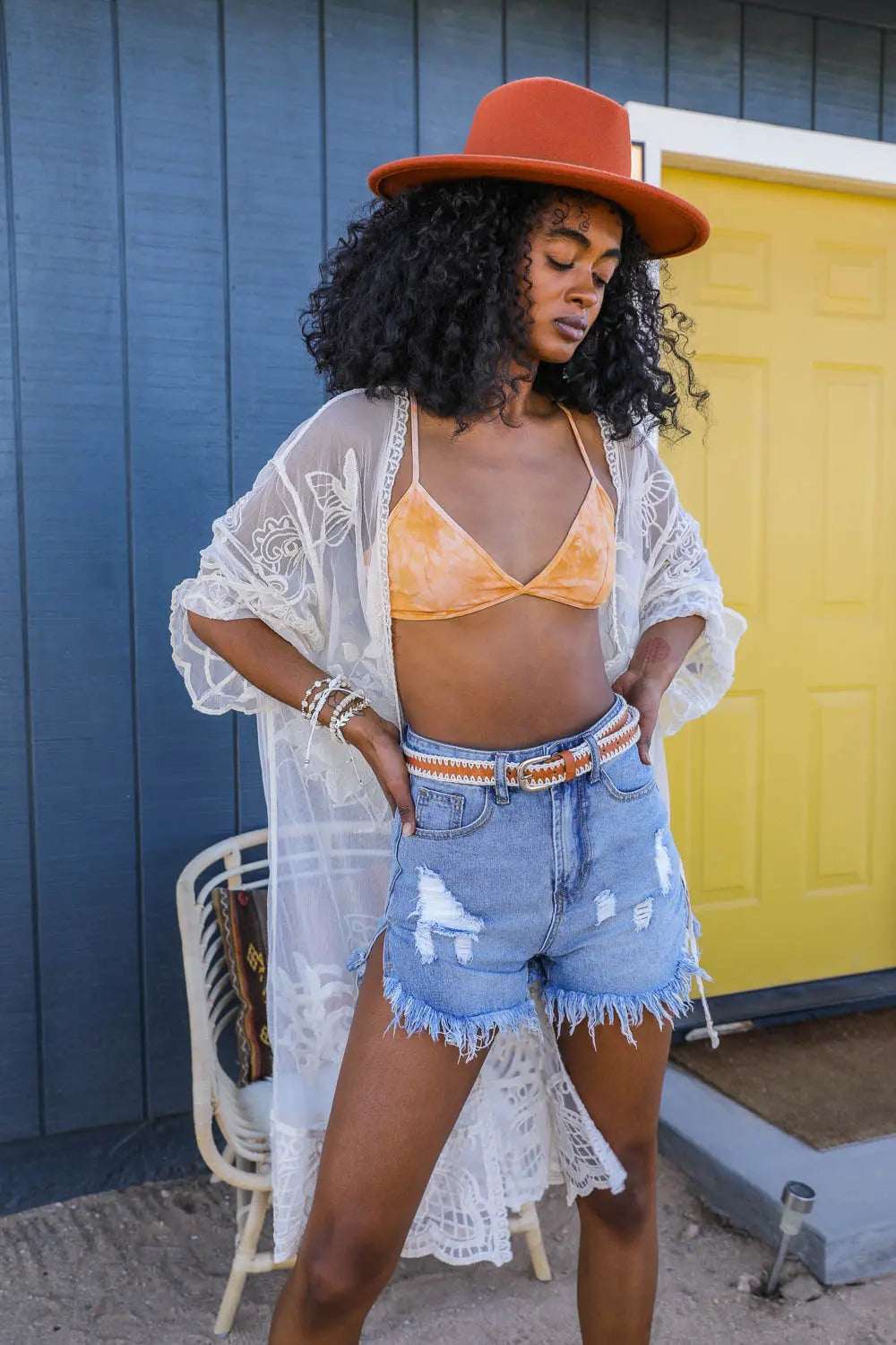 See-Through Lace Kimono - Boho Clothing and Accessories - Flyclothing LLC