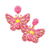 Seed Bead Butterfly Earrings - Madeline Love - Flyclothing LLC
