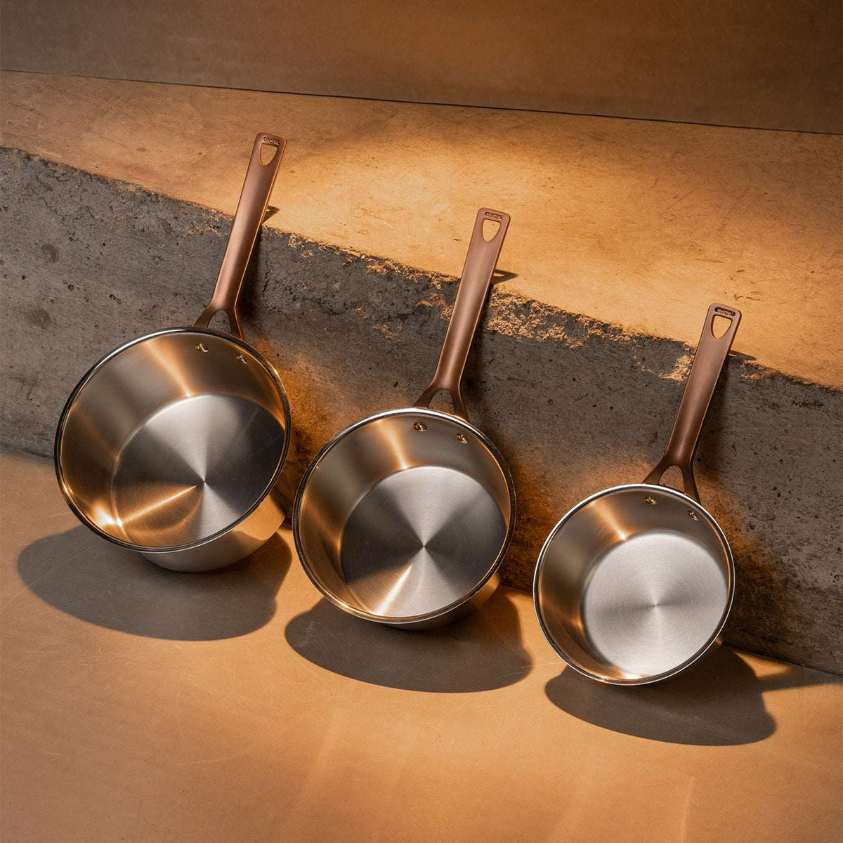 Saucepan with Antique Brass handle (without lid) - CRISTEL USA - Flyclothing LLC