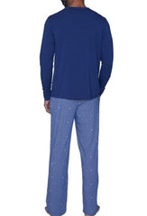 Wood Underwear deep space blue long sleeve henley