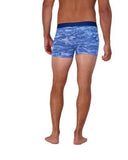 Wood Underwear blue camo boxer brief w/fly - Wood Underwear