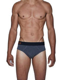 Wood Underwear charcoal heather hip brief - Wood Underwear
