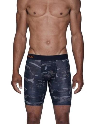 Wood Underwear forest camo biker brief w/fly - Wood Underwear