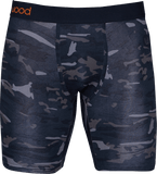 Wood Underwear forest camo biker brief w/fly