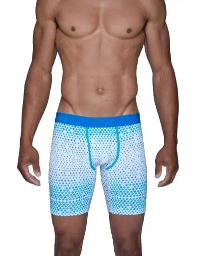 Wood Underwear blue diamond gradient biker brief w/fly - Wood Underwear