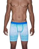 Wood Underwear blue diamond gradient biker brief w/fly - Wood Underwear