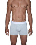 Wood Underwear heather grey boxer brief w/fly - Wood Underwear