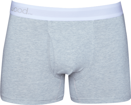 Wood Underwear heather grey boxer brief w/fly