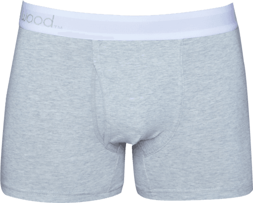 Wood Underwear heather grey boxer brief w/fly - Wood Underwear - Flyclothing LLC