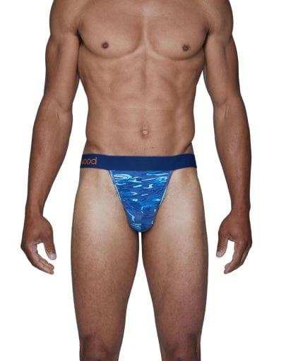 Wood Underwear blue liquid thong - Wood Underwear - Flyclothing LLC