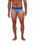 Wood Underwear blue camo hip brief - Wood Underwear