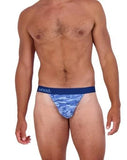 Wood Underwear blue camo thong - Wood Underwear