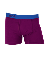 Wood Underwear dark purple boxer brief w/fly - Wood Underwear - Flyclothing LLC