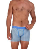 Wood Underwear steel blue rings boxer brief w/fly - Wood Underwear