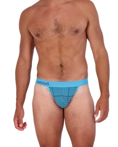 Wood Underwear blue hound weave thong
