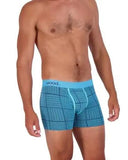 Wood Underwear blue hound weave boxer brief w/fly - Wood Underwear