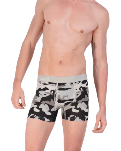 Wood Underwear ghost camo boxer brief w/fly