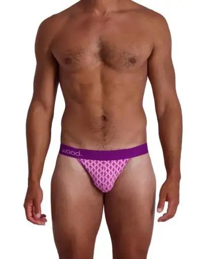 Wood Underwear purple interlock jock - Wood Underwear