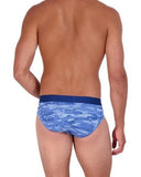 Wood Underwear blue camo hip brief - Wood Underwear