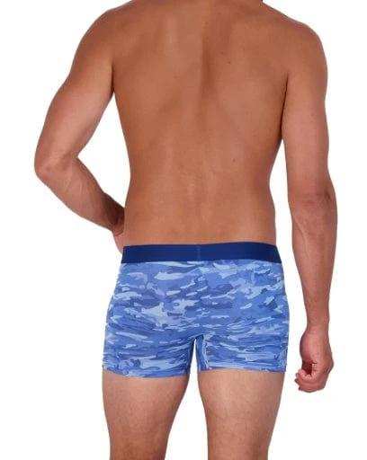Wood Underwear blue camo boxer brief w/fly - Wood Underwear - Flyclothing LLC