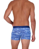 Wood Underwear blue camo boxer brief w/fly - Wood Underwear