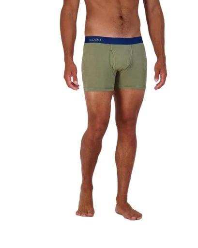 Wood Underwear olive boxer brief w/fly - Wood Underwear - Flyclothing LLC