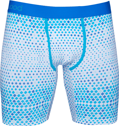 Wood Underwear blue diamond gradient biker brief w/fly - Wood Underwear - Flyclothing LLC