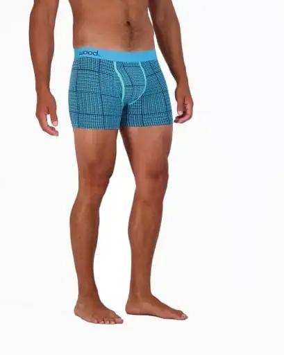 Wood Underwear blue hound weave boxer brief w/fly - Wood Underwear - Flyclothing LLC