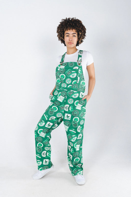 The Irish Pub | Green Irish Coasters Unisex Overalls - Shinesty - Flyclothing LLC
