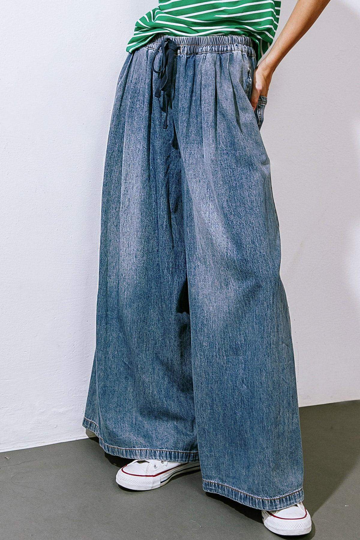 STREETSIDE SONNET DENIM PANTS - Flying Tomato - Flyclothing LLC