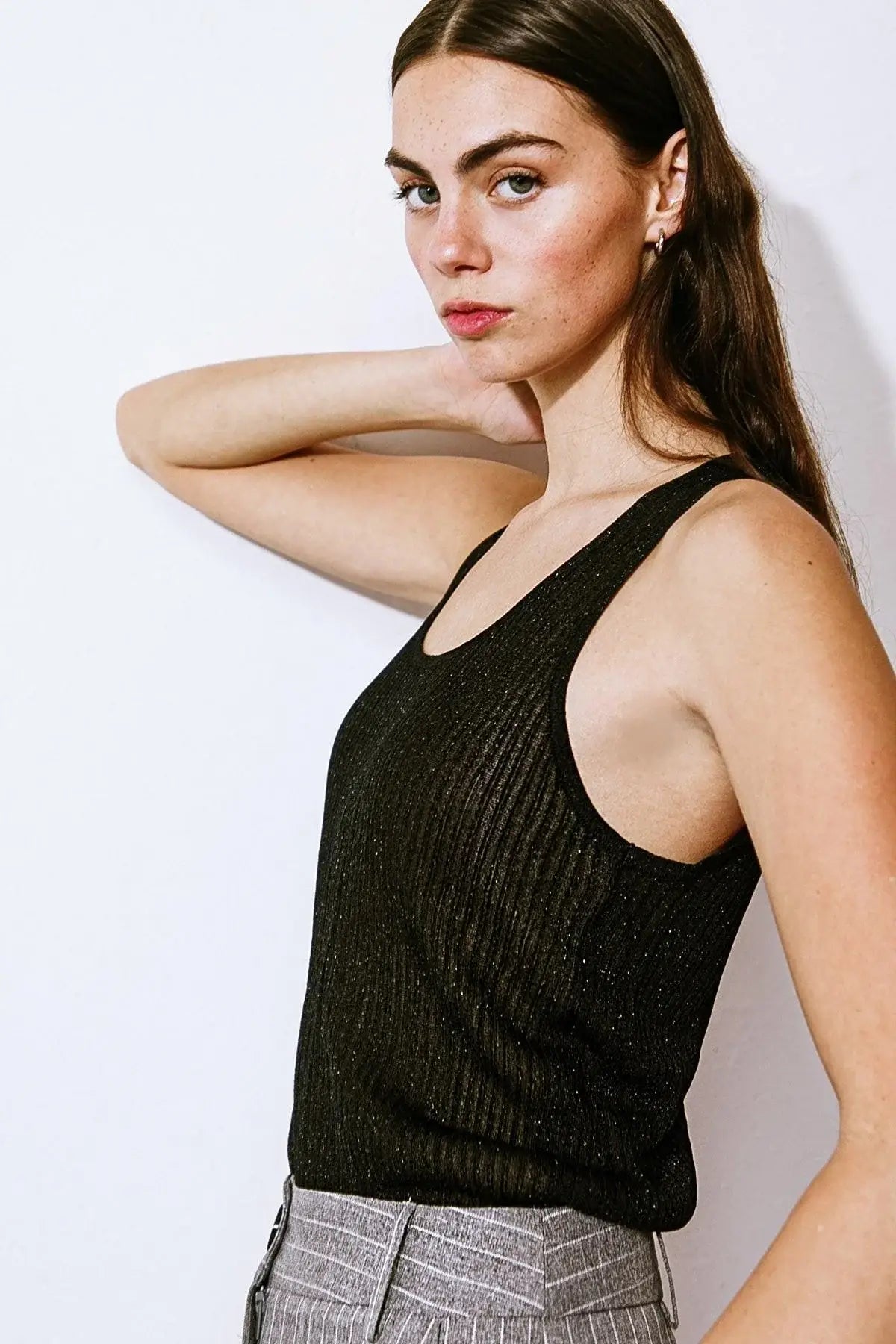 BLISSFUL LOVE WOVEN TANK TOP - Flying Tomato - Flyclothing LLC