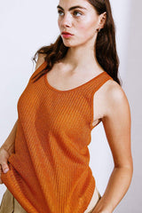 BLISSFUL LOVE WOVEN TANK TOP - Flying Tomato - Flyclothing LLC