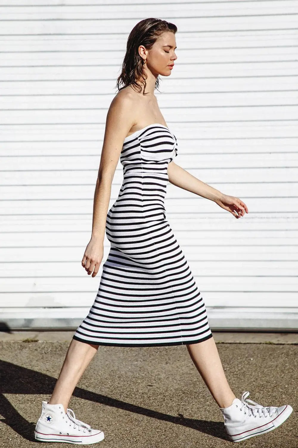 SHORELINE SEASHELL MIDI DRESS - Flying Tomato - Flyclothing LLC