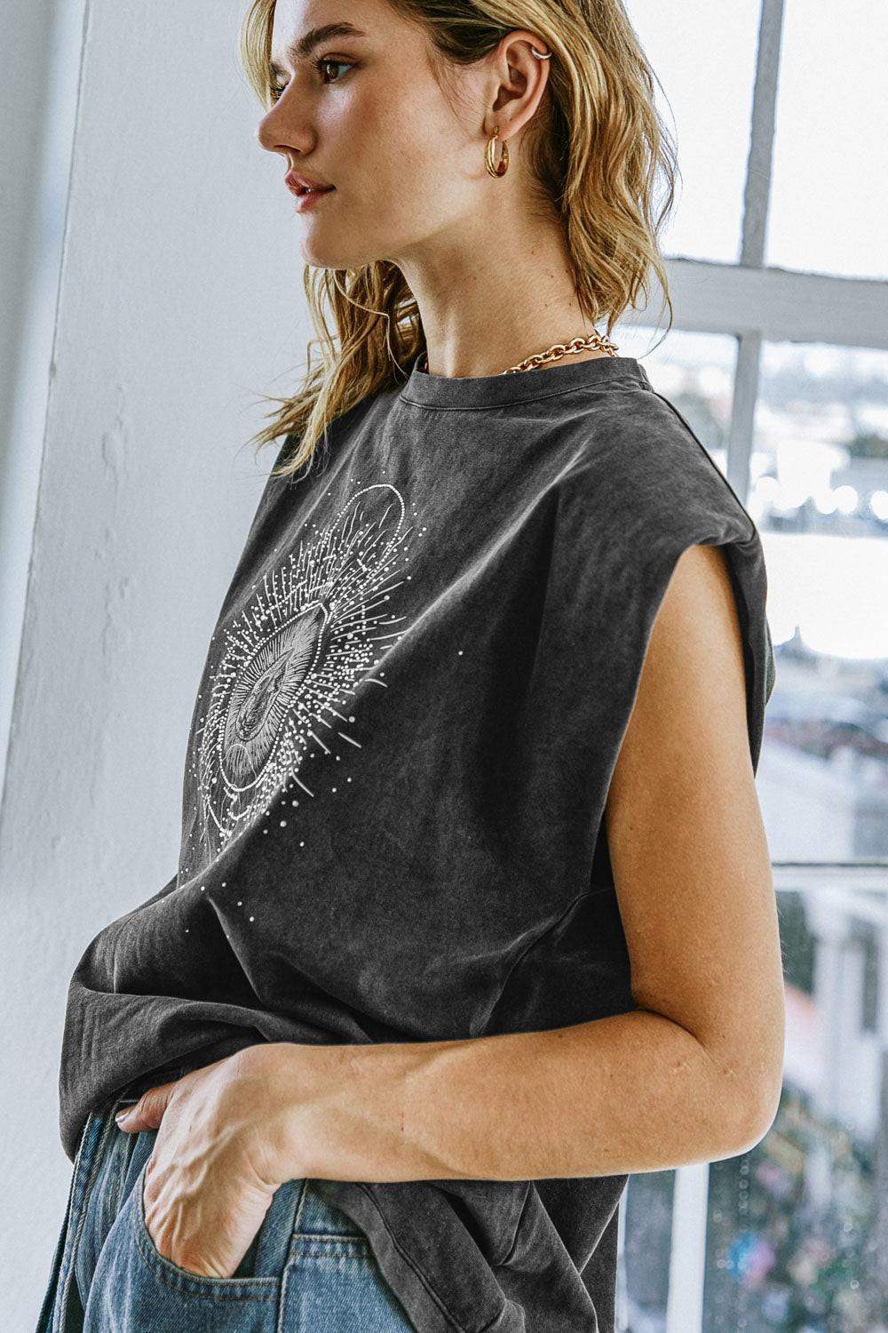 MY OWN PLANS WASHED KNIT TOP - Flying Tomato - Flyclothing LLC