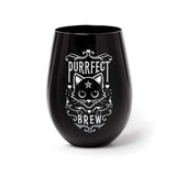 Purrfect Brew Stemless Glass - Alchemy of England - Flyclothing LLC