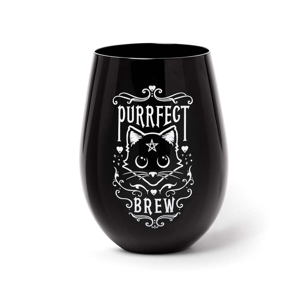 Purrfect Brew Stemless Glass - Alchemy of England - Flyclothing LLC