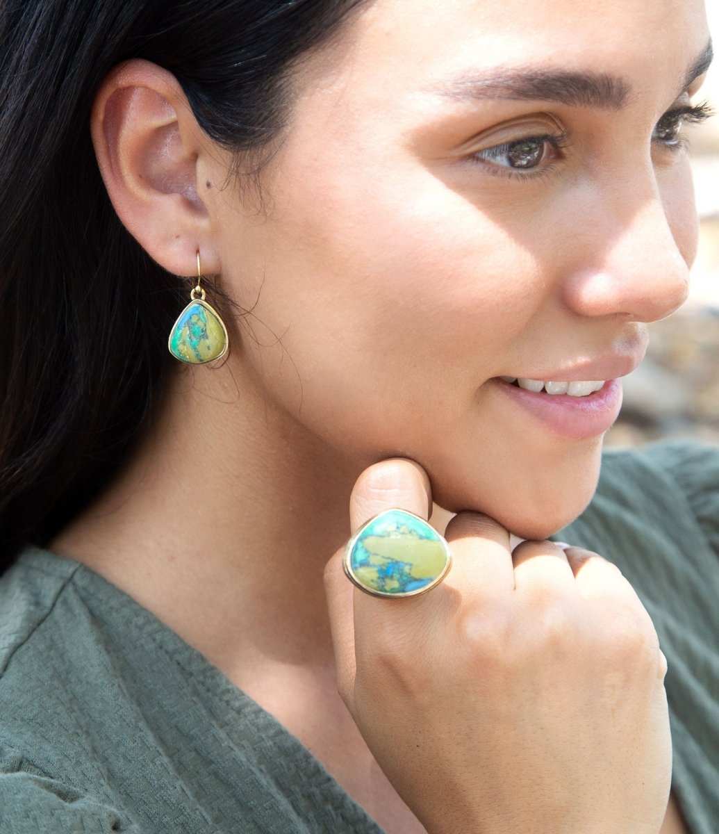 Shades of Earth Magnesite Earrings - Barse Jewelry - Flyclothing LLC