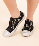 Shalomar Sneaker in Black - Naughty Monkey